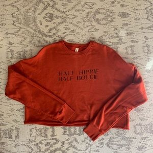 Bella Canvas Cropped fleece crew neck